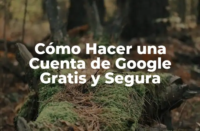 Cómo Hacer una Cuenta de Google Gratis y Segura