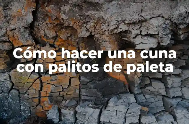 Cómo Hacer una Cuna con Palitos de Paleta