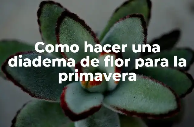 Como Hacer una Diadema de Flor para la Primavera