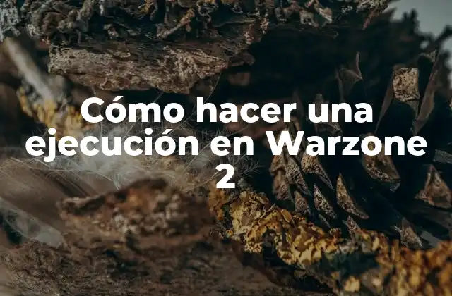 Cómo Hacer una Ejecución en Warzone 2 2 ¿Qué es una ejecución en Warzone 2?