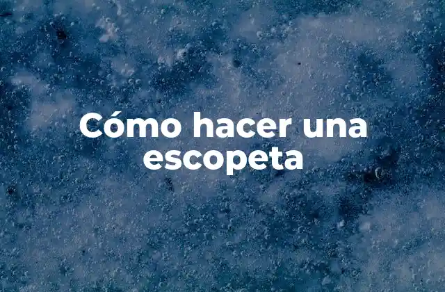 Cómo Hacer una Escopeta