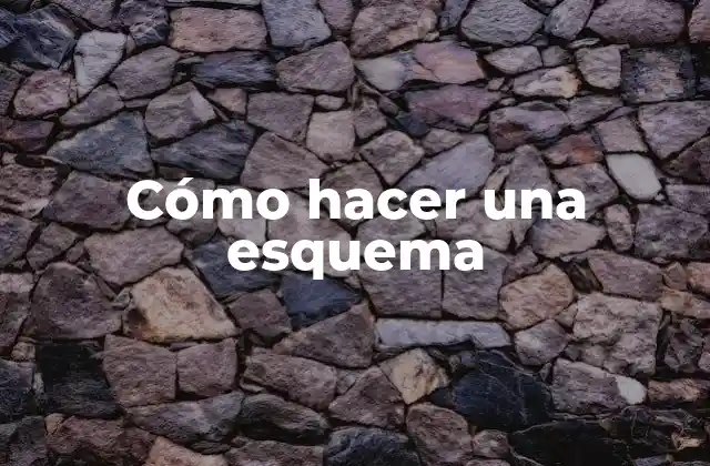 Cómo Hacer una Esquema