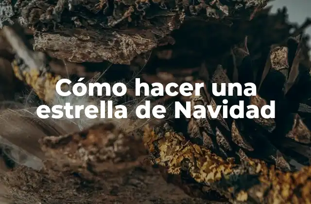 Cómo Hacer una Estrella de Navidad