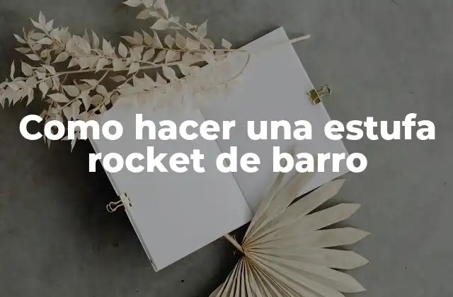 ¿Qué es una estufa rocket de barro y para qué sirve?