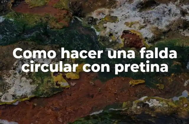 Como Hacer una Falda Circular con Pretina