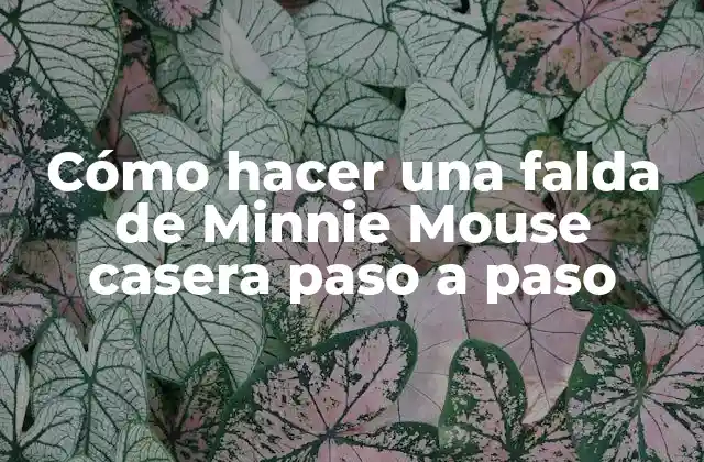 Cómo Hacer una Falda de Minnie Mouse Casera Paso a Paso