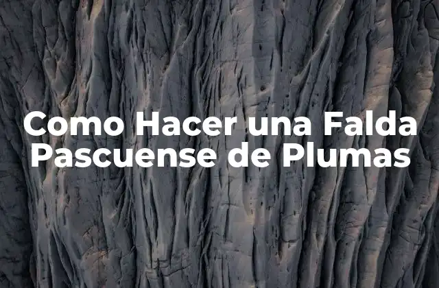 Como Hacer una Falda Pascuense de Plumas