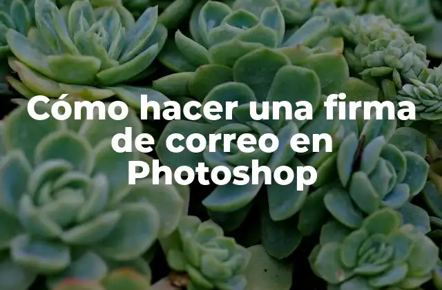 Cómo Hacer una Firma de Correo en Photoshop