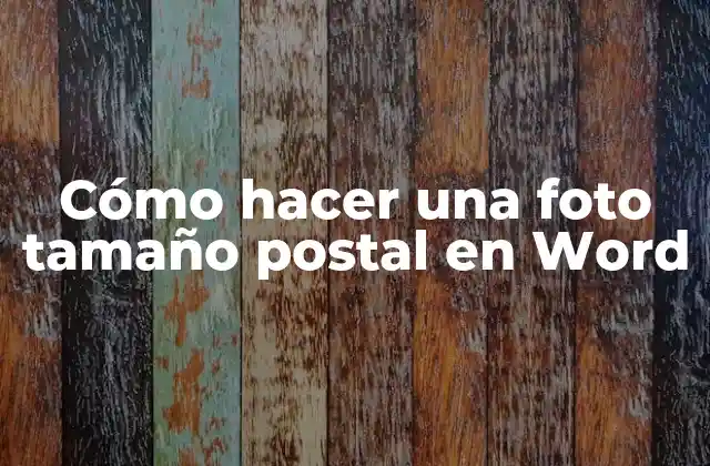 Cómo Hacer una Foto Tamaño Postal en Word 2 Cómo hacer una foto tamaño postal en Word