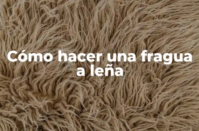 Cómo Hacer una Fragua a Leña