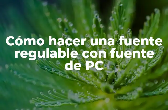 Cómo Hacer una Fuente Regulable con Fuente de Pc 2 Cómo hacer una fuente regulable con fuente de PC