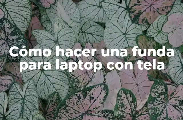 Cómo Hacer una Funda para Laptop con Tela