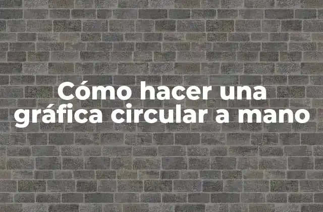 Cómo Hacer una Gráfica Circular a Mano