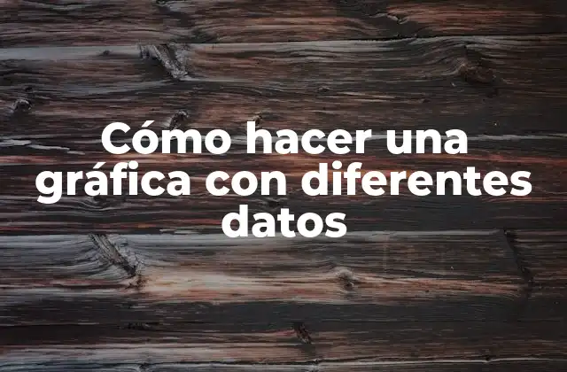 Cómo Hacer una Gráfica con Diferentes Datos