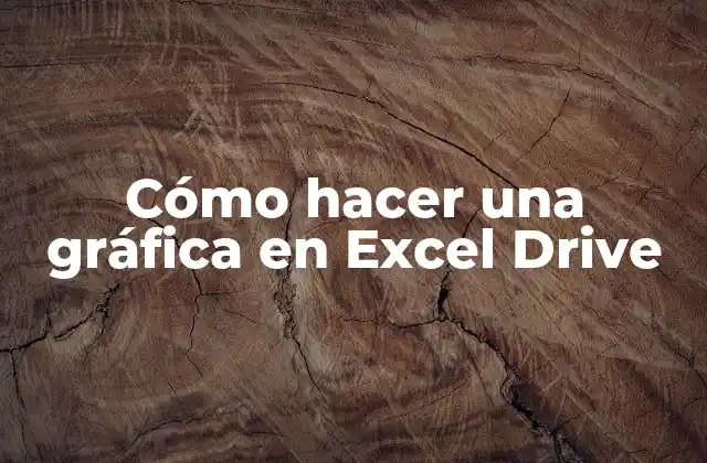 Cómo Hacer una Gráfica en Excel Drive