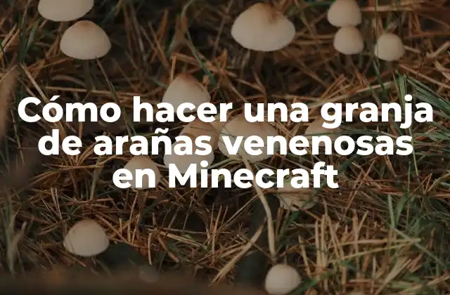 ¿Qué es una granja de arañas venenosas en Minecraft?