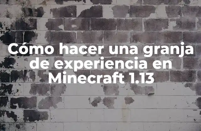 Cómo Hacer una Granja de Experiencia en Minecraft 1.13
