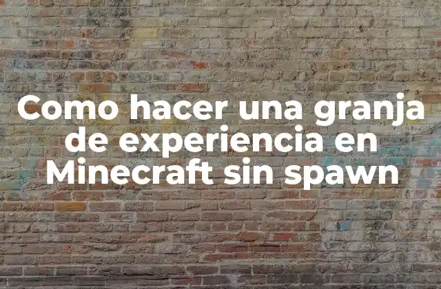 ¿Qué es una granja de experiencia en Minecraft sin spawn?