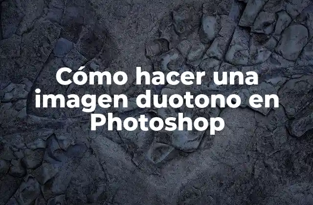Cómo Hacer una Imagen Duotono en Photoshop
