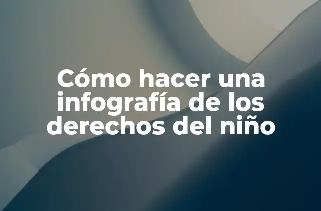 Cómo Hacer una Infografía de los Derechos Del Niño