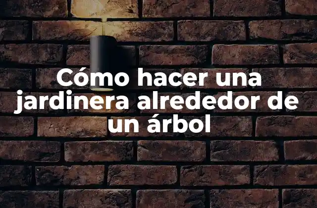 Cómo Hacer una Jardinera Alrededor de un Árbol