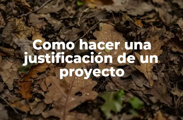 Como Hacer una Justificación de un Proyecto 2 ¿Qué es una justificación de un proyecto?