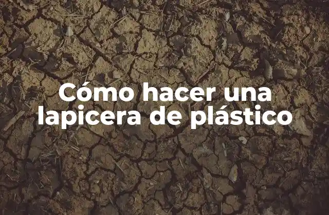 Cómo Hacer una Lapicera de Plástico