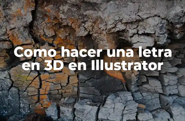 Como Hacer una Letra en 3d en Illustrator