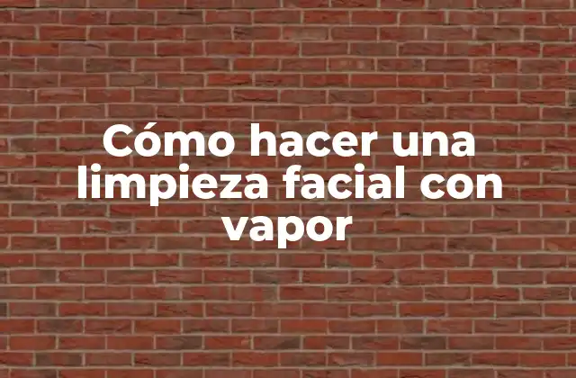Cómo Hacer una Limpieza Facial con Vapor