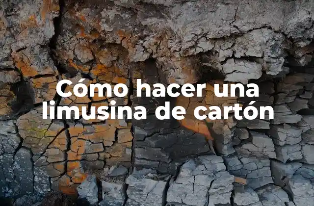 Cómo Hacer una Limusina de Cartón