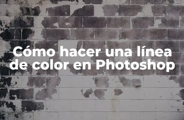 Cómo Hacer una Línea de Color en Photoshop
