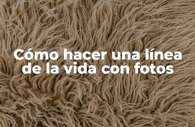 Cómo Hacer una Línea de la Vida con Fotos