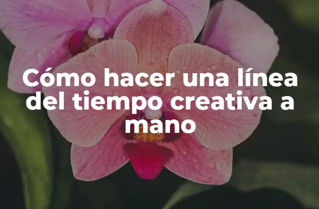 Cómo Hacer una Línea Del Tiempo Creativa a Mano