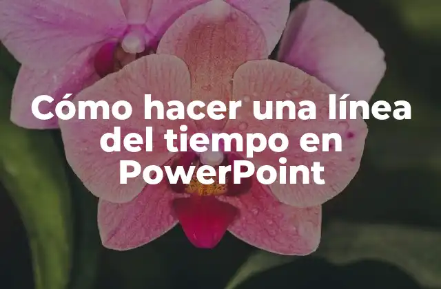 Cómo Hacer una Línea Del Tiempo en Powerpoint