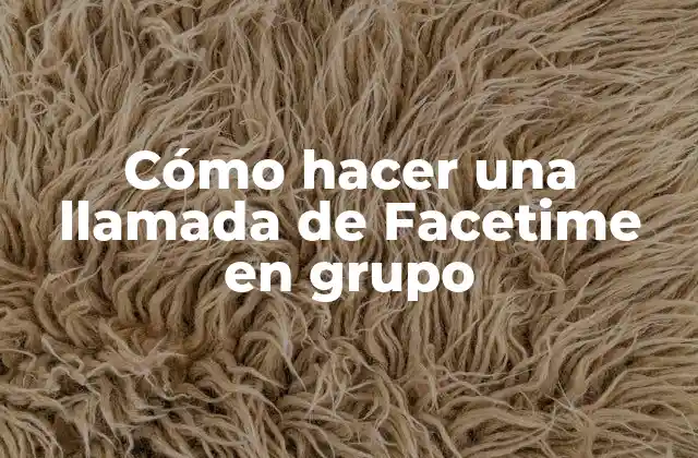 Cómo hacer una llamada de Facetime en grupo
