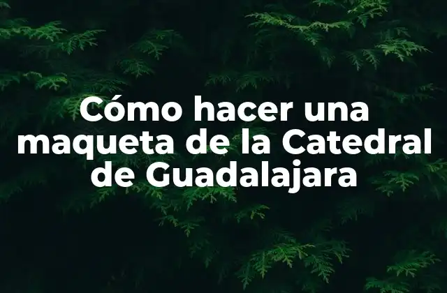 Cómo Hacer una Maqueta de la Catedral de Guadalajara