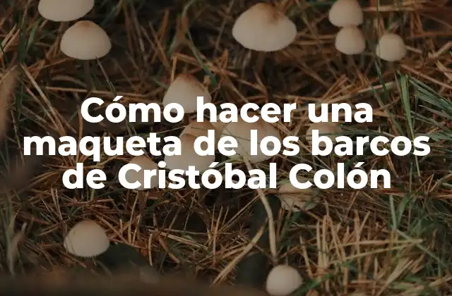 Cómo Hacer una Maqueta de los Barcos de Cristóbal Colón