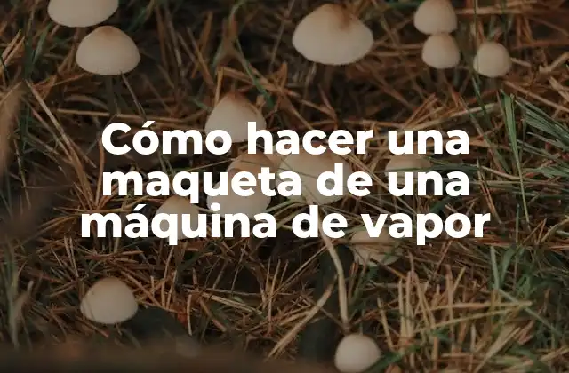 Cómo Hacer una Maqueta de una Máquina de Vapor