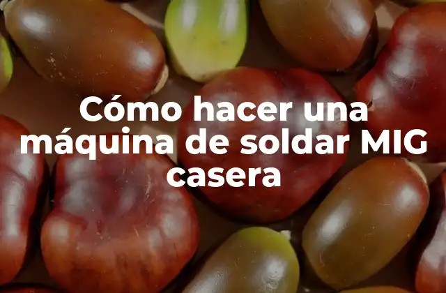 Cómo Hacer una Máquina de Soldar Mig Casera 2 ¿Qué es una máquina de soldar MIG casera y para qué sirve?