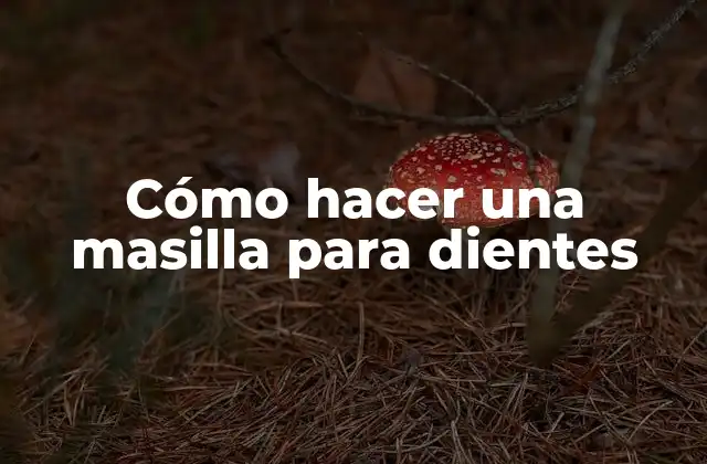 Cómo Hacer una Masilla para Dientes 2 Cómo hacer una masilla para dientes