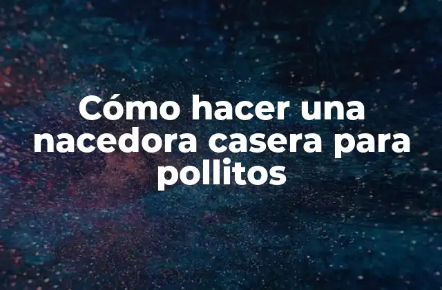 Cómo Hacer una Nacedora Casera para Pollitos