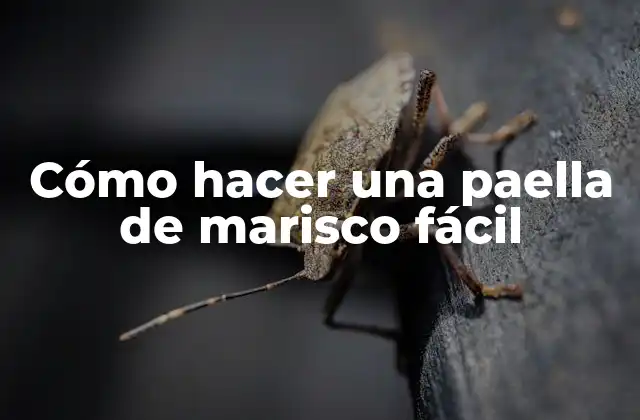 Cómo Hacer una Paella de Marisco Fácil