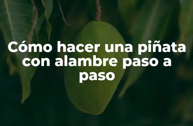 Cómo Hacer una Piñata con Alambre Paso a Paso 2 Cómo hacer una piñata con alambre paso a paso