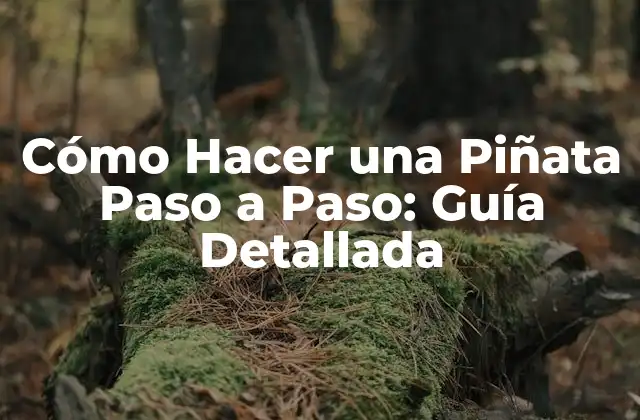 Cómo Hacer una Piñata Paso a Paso: Guía Detallada
