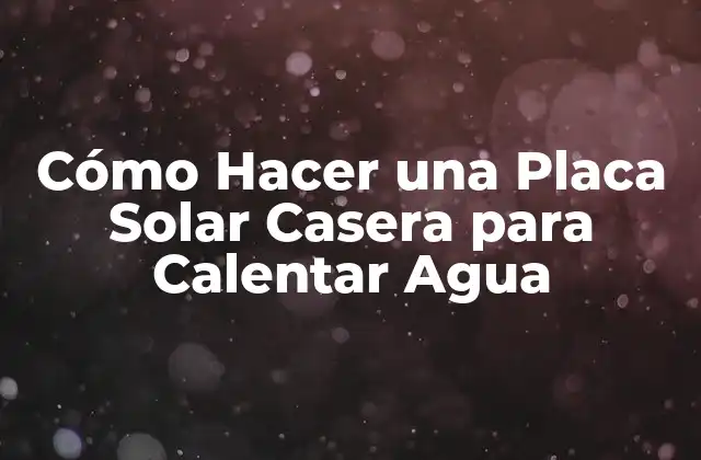 Cómo Hacer una Placa Solar Casera para Calentar Agua 2 Cómo Hacer una Placa Solar Casera para Calentar Agua