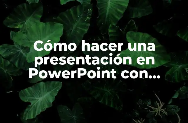 Cómo Hacer una Presentación en Powerpoint con Hipervínculos 2 Cómo hacer una presentación en PowerPoint con hipervínculos