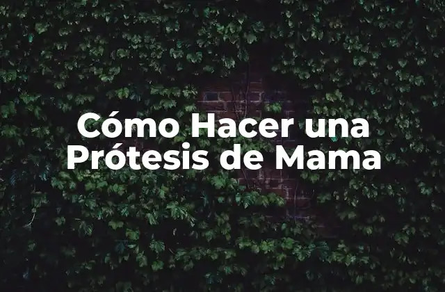 Cómo Hacer una Prótesis de Mama