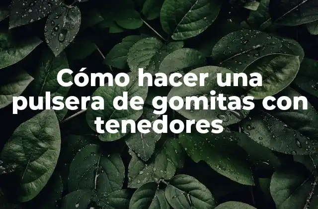 Cómo Hacer una Pulsera de Gomitas con Tenedores 2 ¿Qué es una pulsera de gomitas con tenedores?