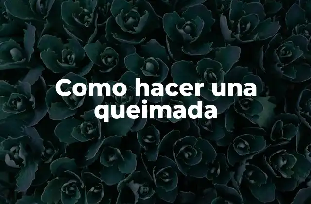 Como Hacer una Queimada