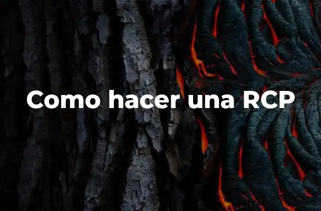 Como Hacer una Rcp